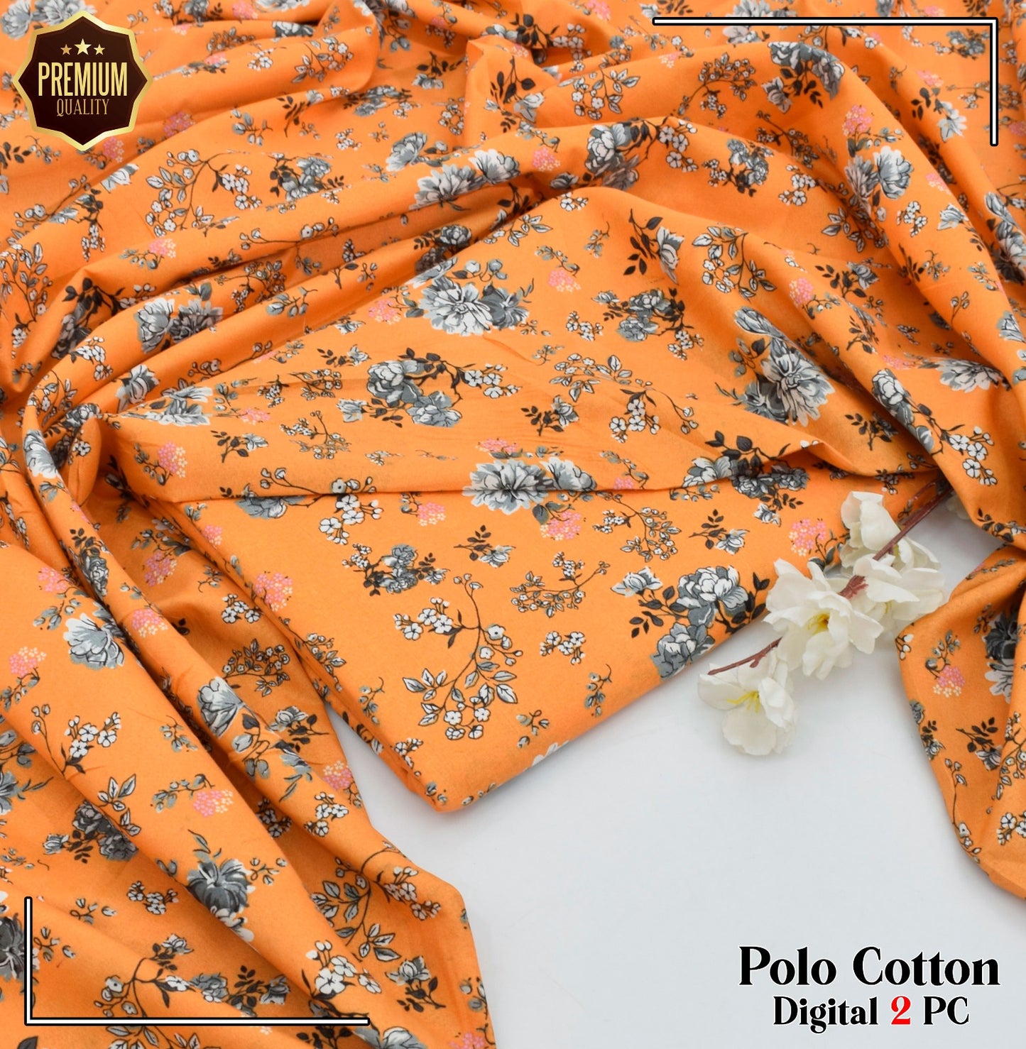 2PC MICRO POLO COTTON UNSTITCHED SUIT