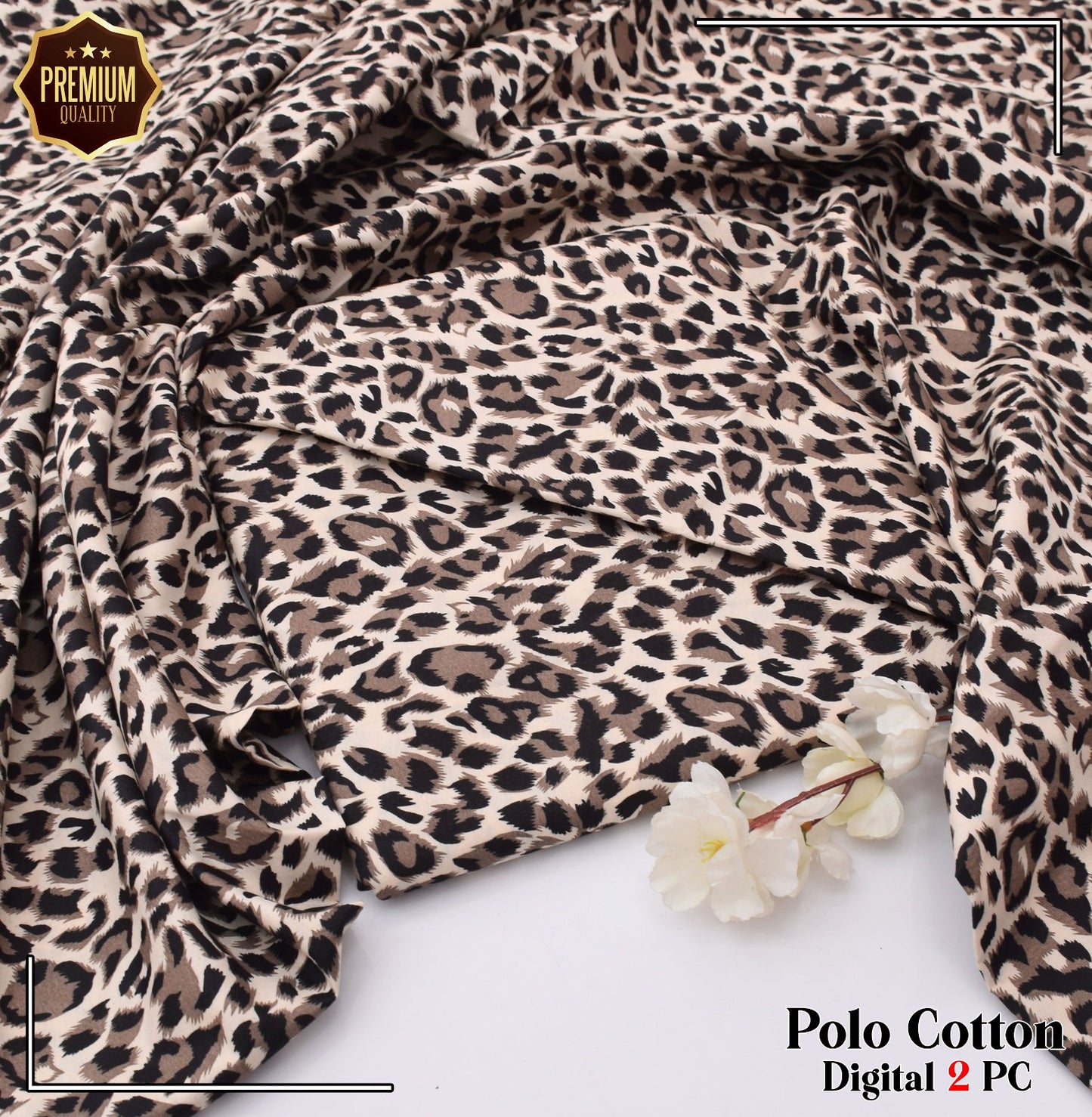 2PC MICRO POLO COTTON UNSTITCHED SUIT