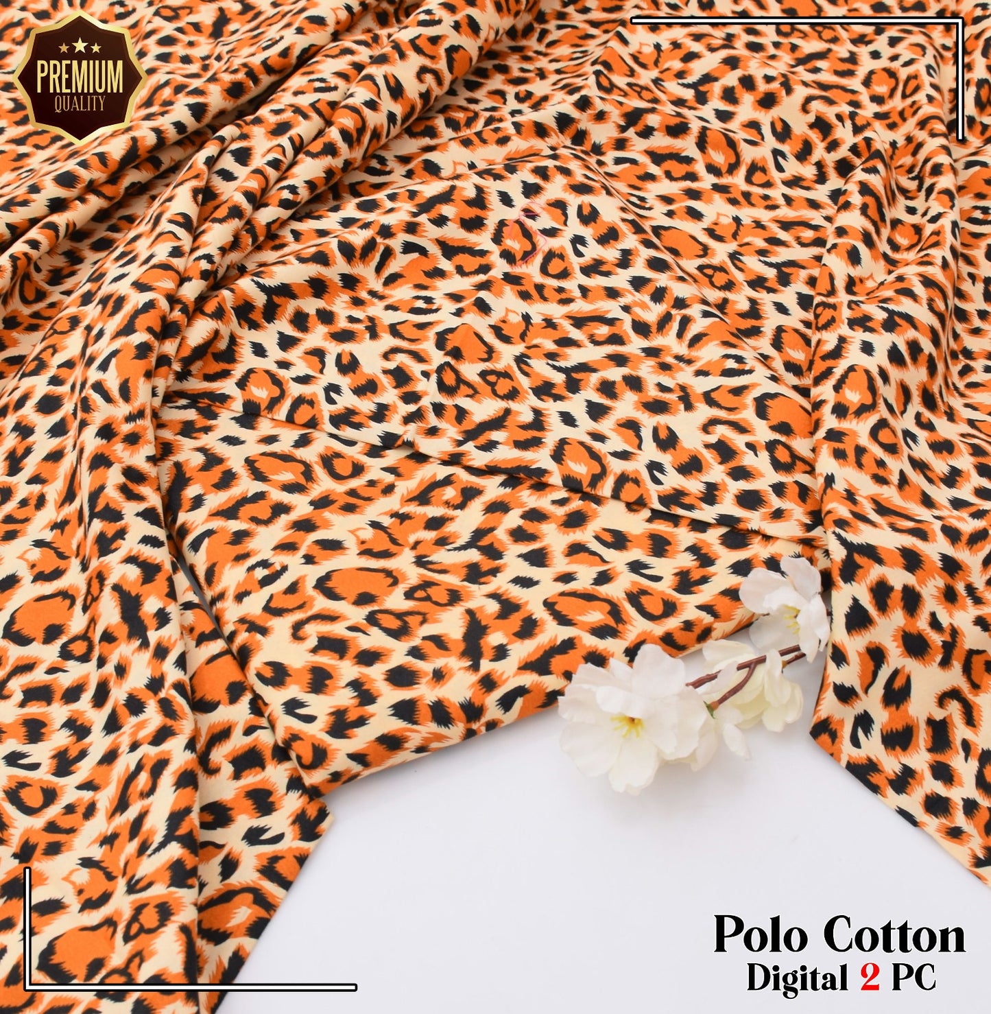 2PC MICRO POLO COTTON UNSTITCHED SUIT