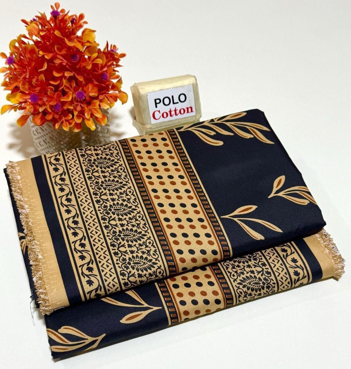 2PC MICRO POLO COTTON UNSTITCHED SUIT