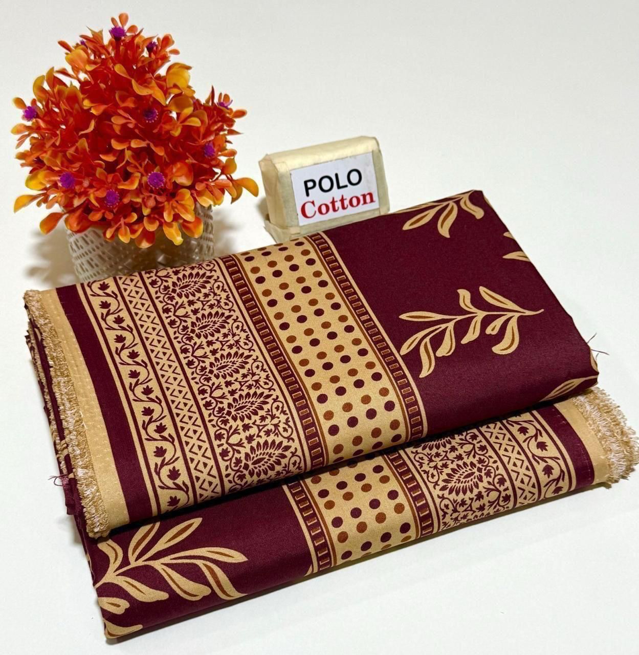 2PC MICRO POLO COTTON UNSTITCHED SUIT