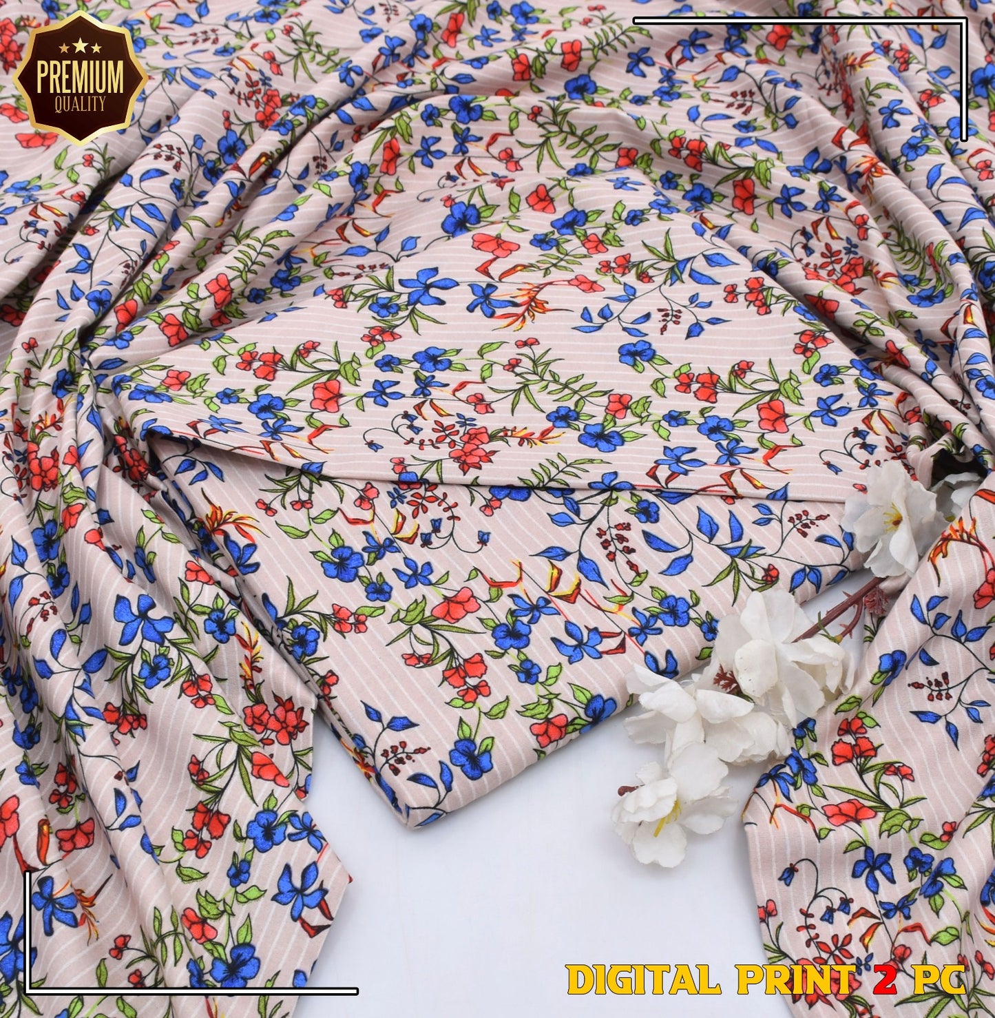 2PC MICRO POLO COTTON UNSTITCHED SUIT