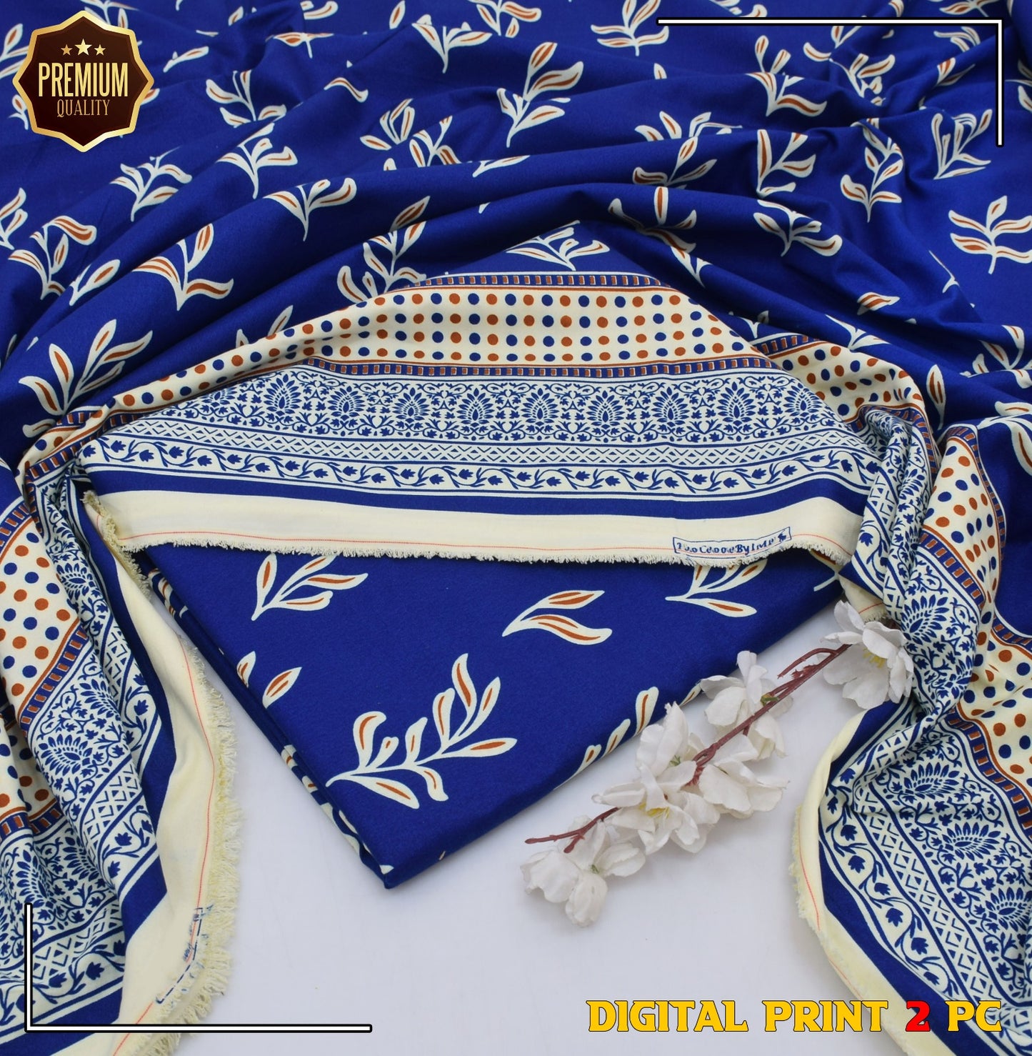 2PC MICRO POLO COTTON UNSTITCHED SUIT