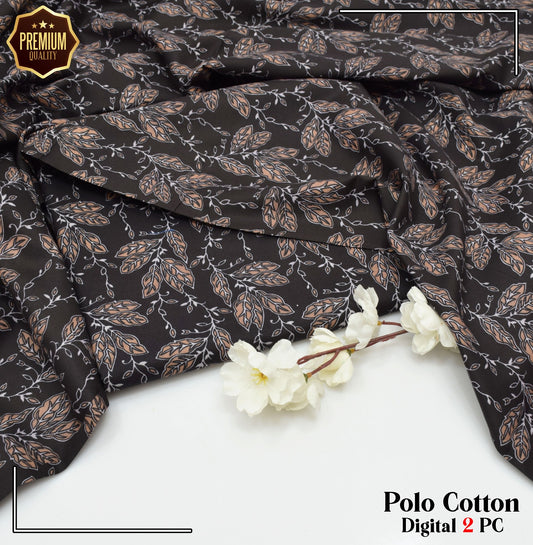 2PC MICRO POLO COTTON UNSTITCHED SUIT
