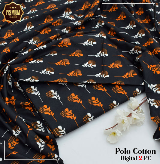 2PC MICRO POLO COTTON UNSTITCHED SUIT