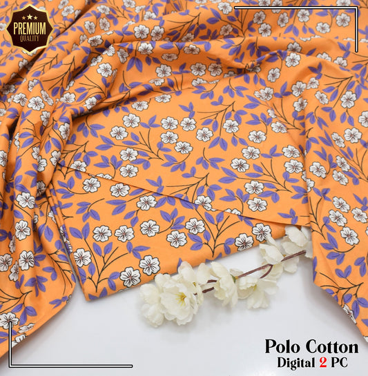 2PC MICRO POLO COTTON UNSTITCHED SUIT
