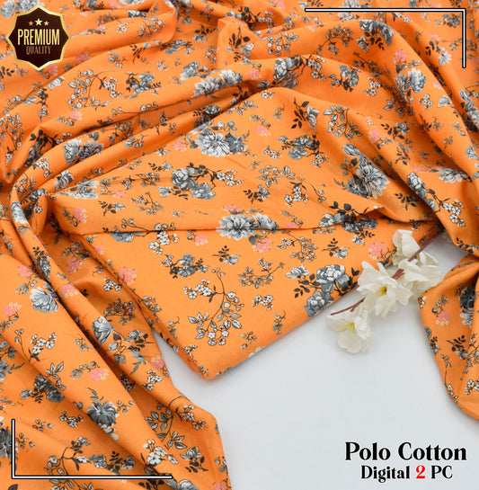 2PC MICRO POLO COTTON UNSTITCHED SUIT