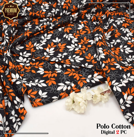 2PC MICRO POLO COTTON UNSTITCHED SUIT