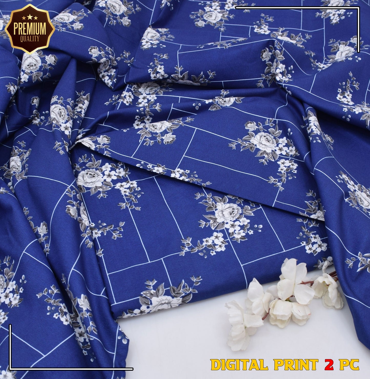 2PC MICRO POLO COTTON UNSTITCHED SUIT