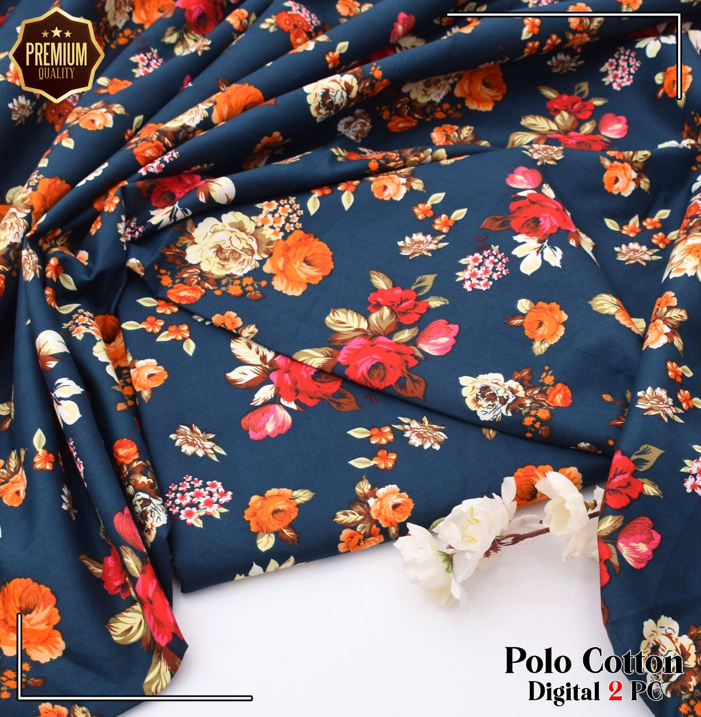 2PC MICRO POLO COTTON UNSTITCHED SUIT