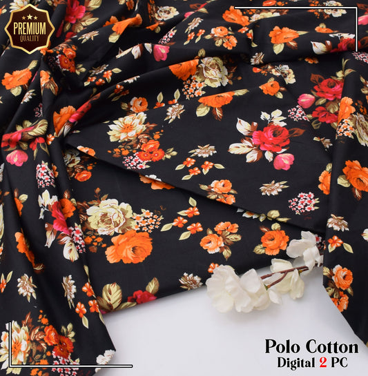 2PC MICRO POLO COTTON UNSTITCHED SUIT