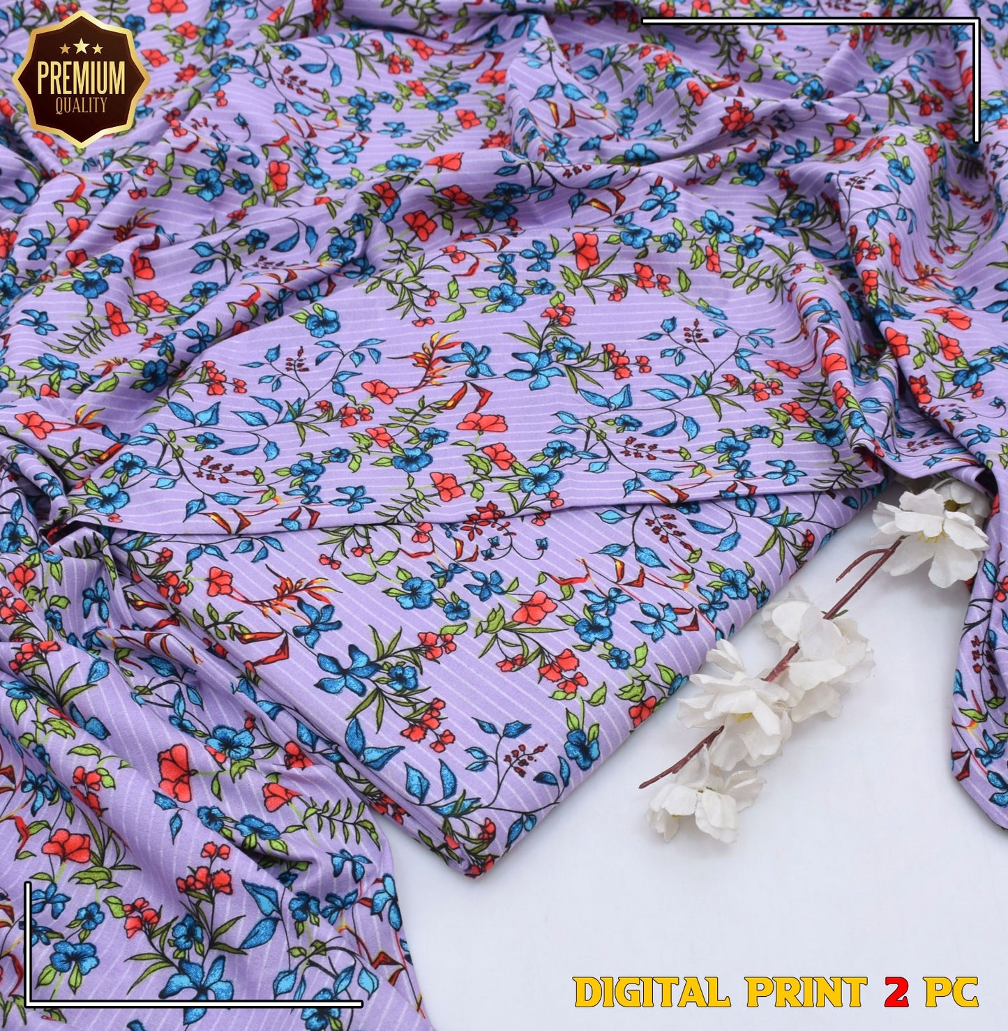 2PC MICRO POLO COTTON UNSTITCHED SUIT