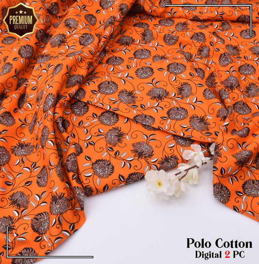2PC MICRO POLO COTTON UNSTITCHED SUIT