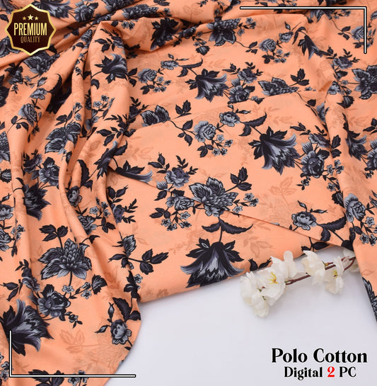 2PC MICRO POLO COTTON UNSTITCHED SUIT