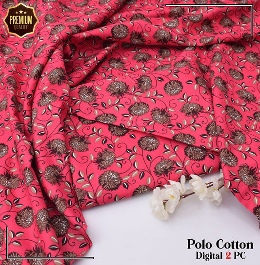 2PC MICRO POLO COTTON UNSTITCHED SUIT