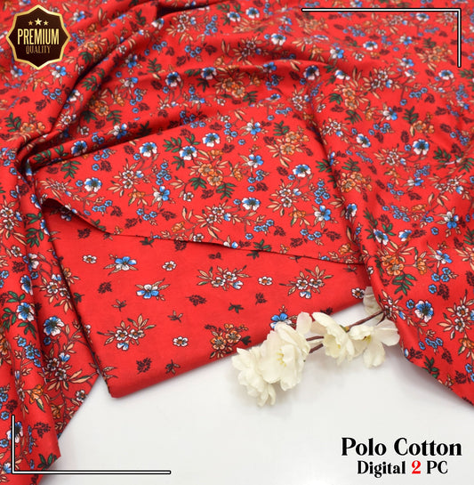 2PC MICRO POLO COTTON UNSTITCHED SUIT